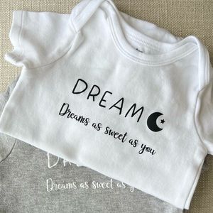 Dream onesie white or gray
